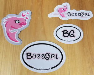 BassGirl sticker set