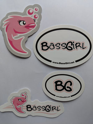 BassGirl sticker set
